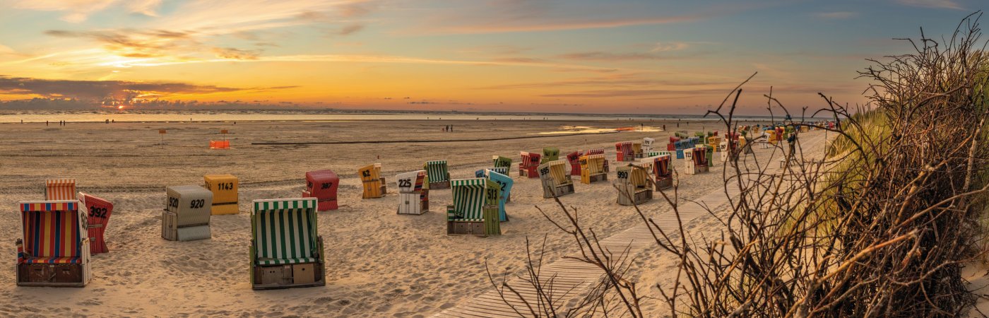 Strandkörbe auf Langeoog