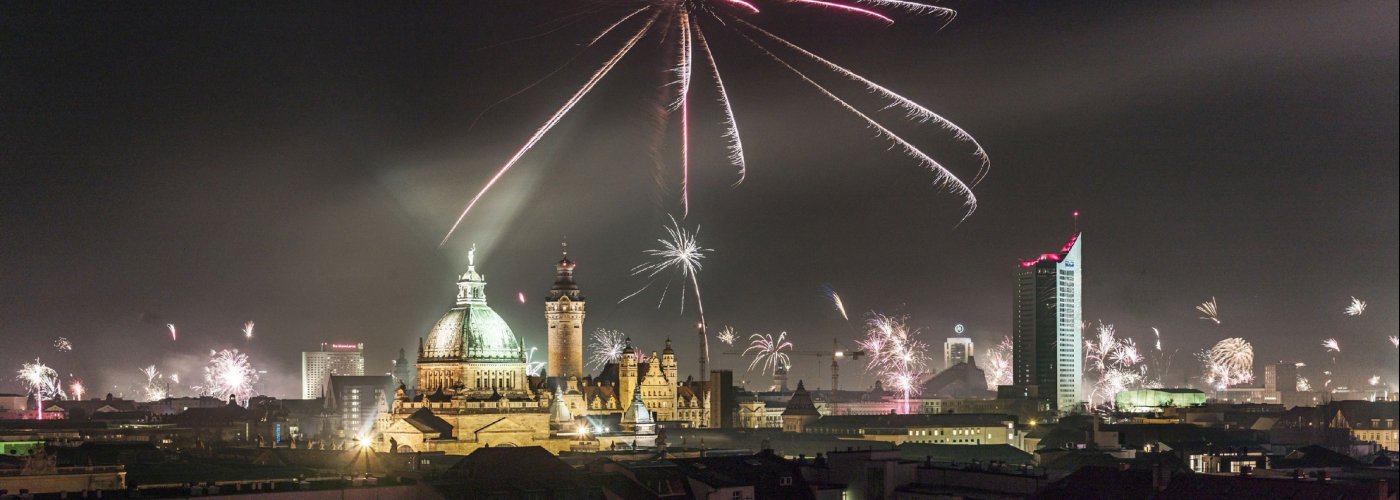 Feuerwerk über Leipzig © LTM/M. Bader