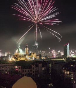 Feuerwerk über Leipzig © LTM/M. Bader