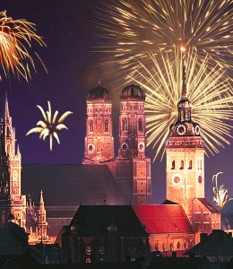 Feuerwerk über München