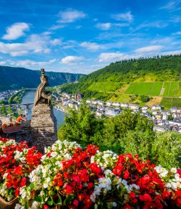 Blick von der Burg Cochem auf die Mosel © CPN - stock.adobe.com