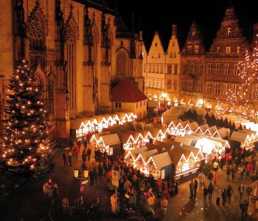 Weihnachtliche Altstadt Münster © Presseamt Münster/