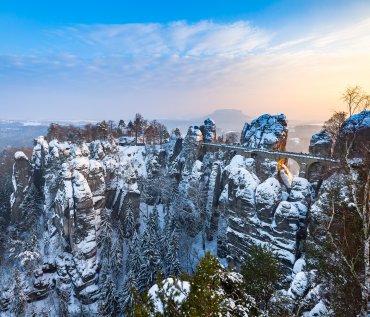 Sächsische Schweiz im Winter © Sliver - stock.adobe.com