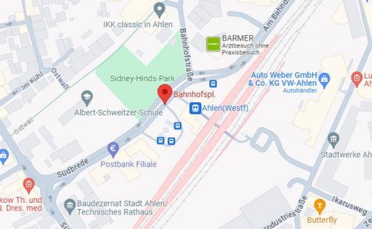 Ahlen Bahnhof, Bahnhofsvorplatz, 59227 Ahlen